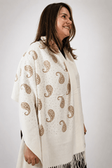 Echarpe Bordado Flanelado - Naguirre Shop