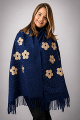 Echarpe Bordado Flanelado - Naguirre Shop