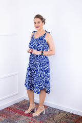Vestido Paty – Decote Redondo e Alças Ajustáveis em Crepe