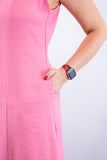 Vestido Vanessa – Midi Regata Ajustável em Viscose Marrant