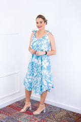 Vestido Paty – Decote Redondo e Alças Ajustáveis em Crepe