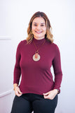 Blusa Donna - Manga longa com Golinha