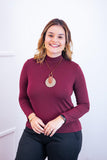 Blusa Donna - Manga longa com Golinha