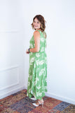 Vestido Regata Longuete com Decote V em Viscolinho Gabriela