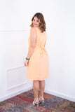 Vestido Vanessa – Midi Regata Ajustável em Viscose Marrant