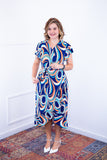 Vestido Malha Confort Manga Envelope Havaí