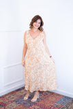 Vestido Regata Longuete com Decote V em Viscolinho Gabriela