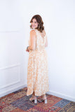Vestido Regata Longuete com Decote V em Viscolinho Gabriela