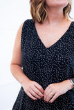 Vestido Regata Longuete com Decote V em Viscolinho Gabriela