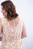 Vestido Regata Longuete com Decote V em Viscolinho Gabriela