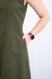 Vestido Vanessa – Midi Regata Ajustável em Viscose Marrant
