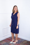 Vestido Vanessa – Midi Regata Ajustável em Viscose Marrant