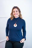 Blusa Donna - Manga longa com Golinha