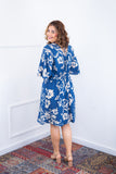 Vestido Sabrina - Decote V Manga Morcego em Viscolinho