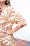 Conjunto Kimono Dora Oversized Estampado e Bermudinha em Crepinho