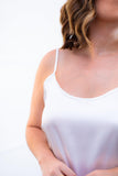 Camisola de Alcinha Regulável de Cetim Valentina