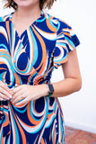 Vestido Malha Confort Manga Envelope Havaí