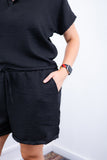 Conjunto Salvador - Bermudinha e Blusa em Linho Light