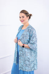 Kimono Brasil - Oversized com Manga Ampla em Crepe