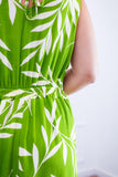 Vestido Regata Longuete com Decote V em Viscolinho Gabriela