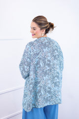 Kimono Brasil - Oversized com Manga Ampla em Crepe