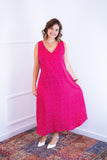 Vestido Regata Longuete com Decote V em Viscolinho Gabriela