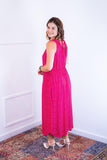 Vestido Regata Longuete com Decote V em Viscolinho Gabriela
