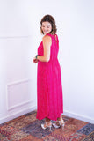 Vestido Regata Longuete com Decote V em Viscolinho Gabriela