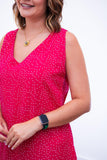 Vestido Regata Longuete com Decote V em Viscolinho Gabriela