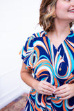 Vestido Malha Confort Manga Envelope Havaí