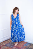 Vestido Regata Longuete com Decote V em Viscolinho Gabriela