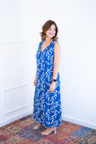 Vestido Regata Longuete com Decote V em Viscolinho Gabriela