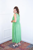 Vestido Regata Longuete com Decote V em Viscolinho Gabriela