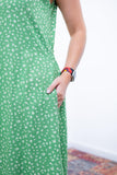 Vestido Regata Longuete com Decote V em Viscolinho Gabriela
