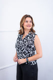 Blusa Júlia – Em Crepe com Detalhes Laterais