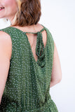 Vestido Regata Longuete com Decote V em Viscolinho Gabriela