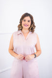Blusa Júlia – Em Linho Light com Detalhes Laterais