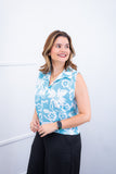 Blusa Júlia – Em Crepe com Detalhes Laterais