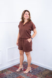 Conjunto Salvador - Bermudinha e Blusa em Linho Light