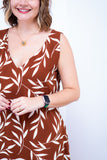 Vestido Regata Longuete com Decote V em Viscolinho Gabriela