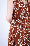 Vestido Regata Longuete com Decote V em Viscolinho Gabriela