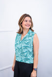 Blusa Júlia – Em Crepe com Detalhes Laterais