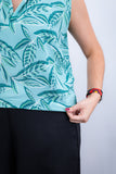 Blusa Júlia – Em Crepe com Detalhes Laterais