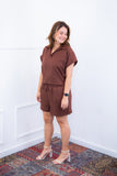 Conjunto Salvador - Bermudinha e Blusa em Linho Light