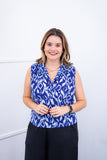 Blusa Júlia – Em Crepe com Detalhes Laterais