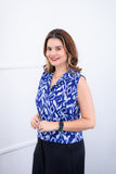 Blusa Júlia – Em Crepe com Detalhes Laterais