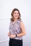 Blusa Júlia – Em Crepe com Detalhes Laterais