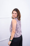 Blusa Júlia – Em Crepe com Detalhes Laterais