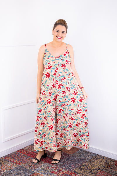 Macacão Grécia – Pantalona em Crepe com Alça Ajustável