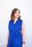 Blusa Júlia – Em Linho Light com Detalhes Laterais